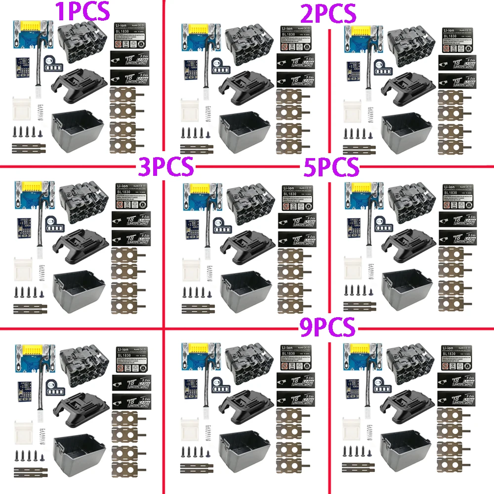 BL1890 Li-ion Battery Case PCB Charging Protection Circuit Board Shell Box BL1860 For Makita 18V 3.0Ah 9.0Ah Sticker Label House