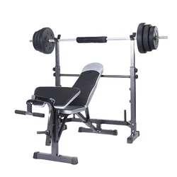 Panca per sollevamento pesi regolabile multi attrezzatura da palestra domestica con barra pull down lat