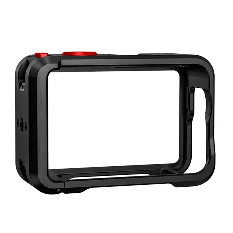

For DJI Osmo Action 6 Protective Case In Metal Cage Design With Cold Shoe/Lens Cover Expansion Mounts Frame Accessories