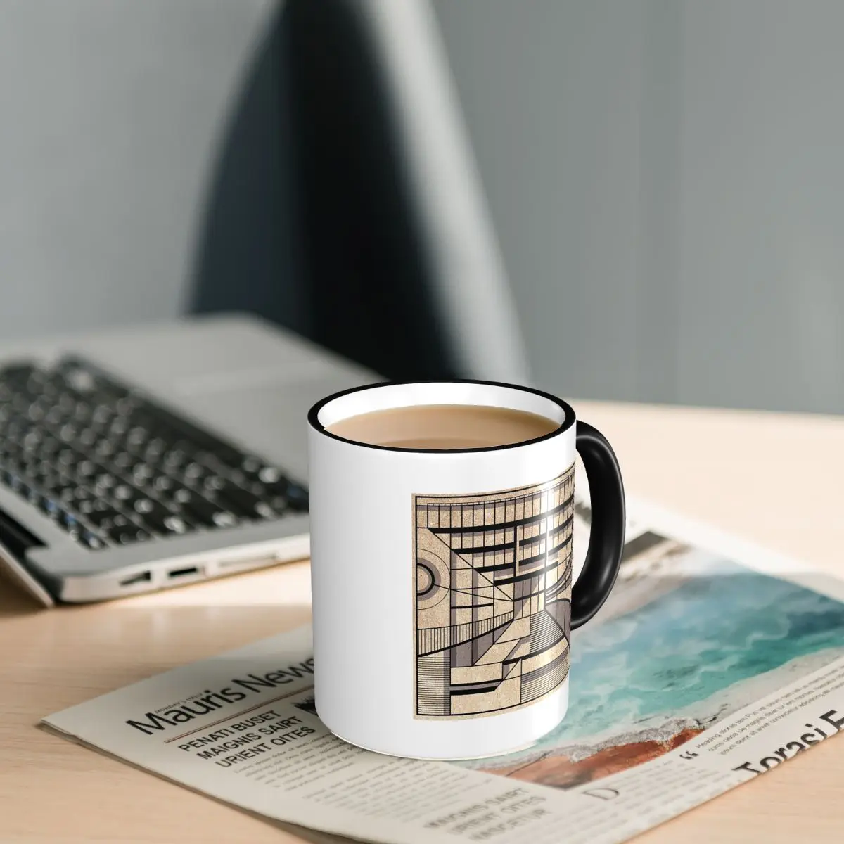 Birmingham Central Library Mug Funny Ceramic Coffee Cups Tea Mugs Milk Cup Drinkware Gift for Woman Man