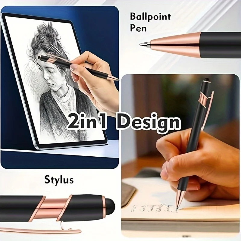 15Sets Customizable Engraved Metal Ballpoint Pens with Durable Case + 15pcs Custom Pen Bags - Bulk Writing Utensils for Business view 5
