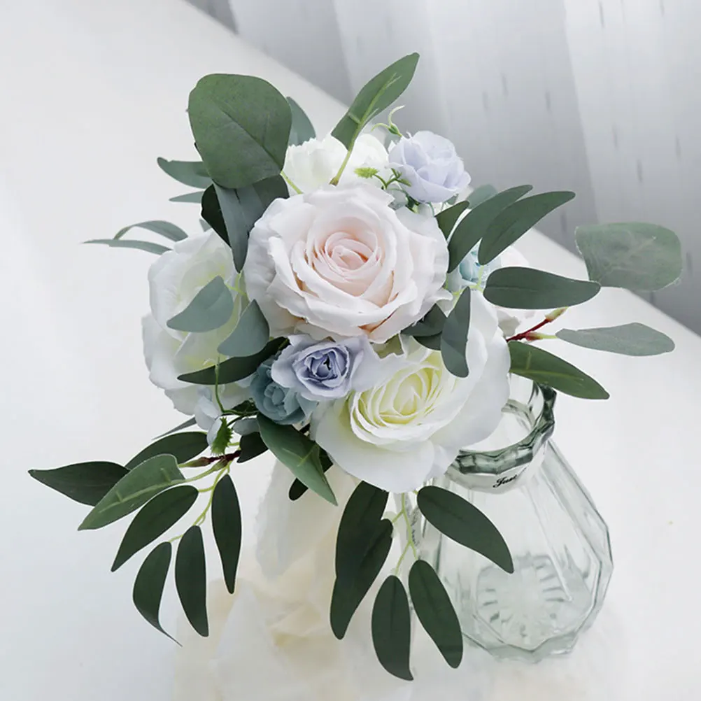 

Artificial Flower Bouquet Fake Flowers Arrangement Supply Wedding Decor PartyEmulation Cloth Realistic Visual