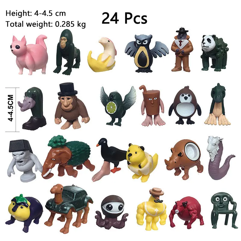 24 قطعة شخصيات Brainrot الإيطالية دمية تونغ تونغ صحور Tralalero Tralala شخصيات صغيرة ألعاب قابلة للجمع من مادة PVC لعشاق الأطفال #5