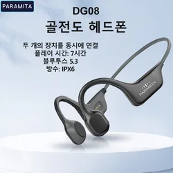 Paramita Real Bone Geleiding Hoofdtelefoon Bluetooth Draadloze Oortelefoons Waterdichte Sport Headset Met Microfoon Voor Hardlopen