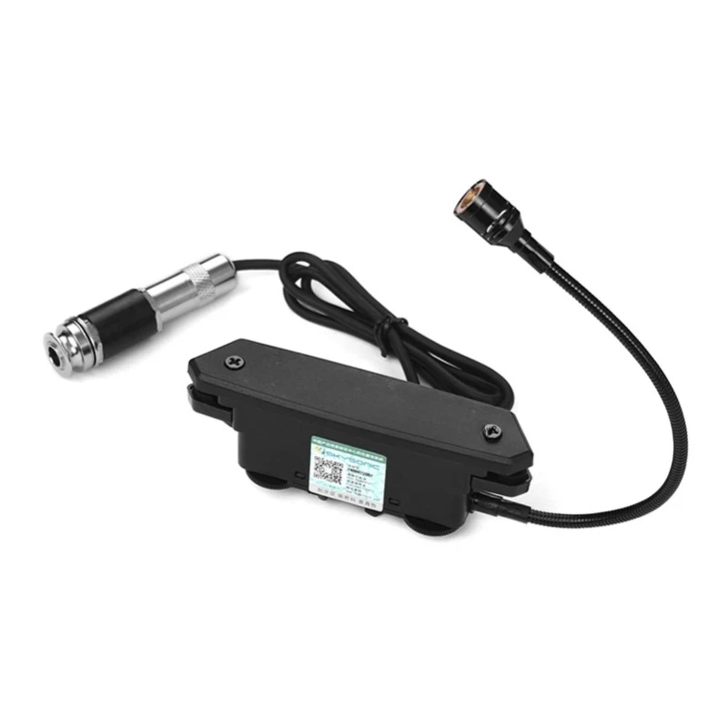 Acoustic Guitar Active Soundhole Pickup Magnetic + Microphone Dual Pickup Systems with Volume Controls for Classic Folk Guitars