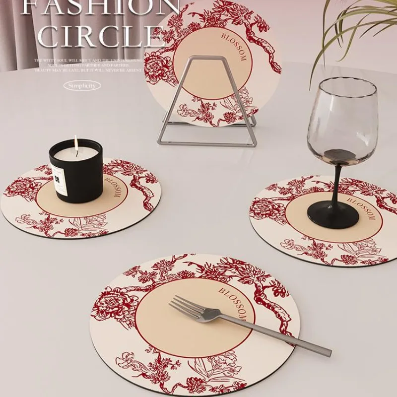 Nordic Kitchen Placemat Water-absorbent Heat-resistant Mat for Tea Coffee Dishes Bowl Mat Dinning Table Decor Festive Gift