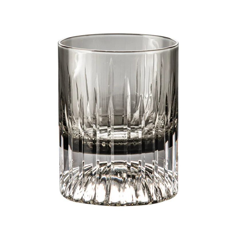 

French high-end K9 crystal glass whisky glass, hand-carved exquisite foreign wine cup