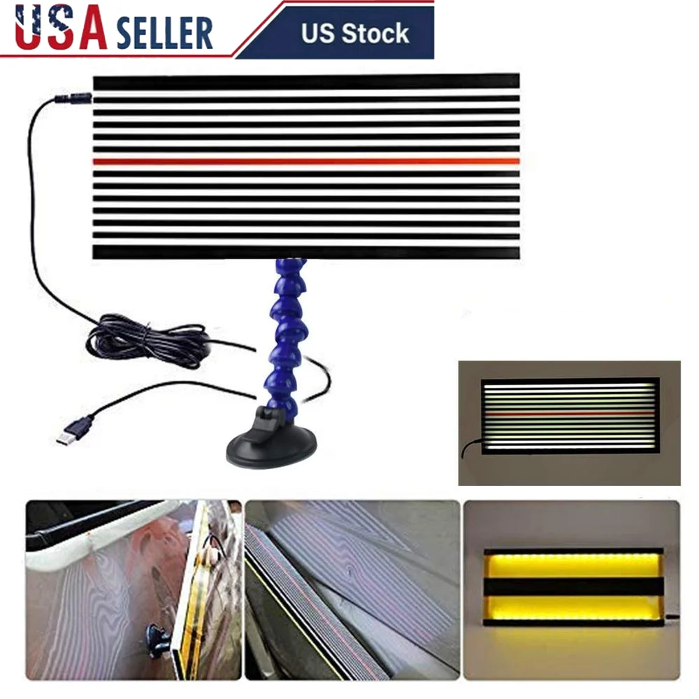 Dent Repair LED Line Board Double Stripe Reflector Panel with Adjustment Holder Touch Control PDR Tool dent Repair Kit Car Bosy