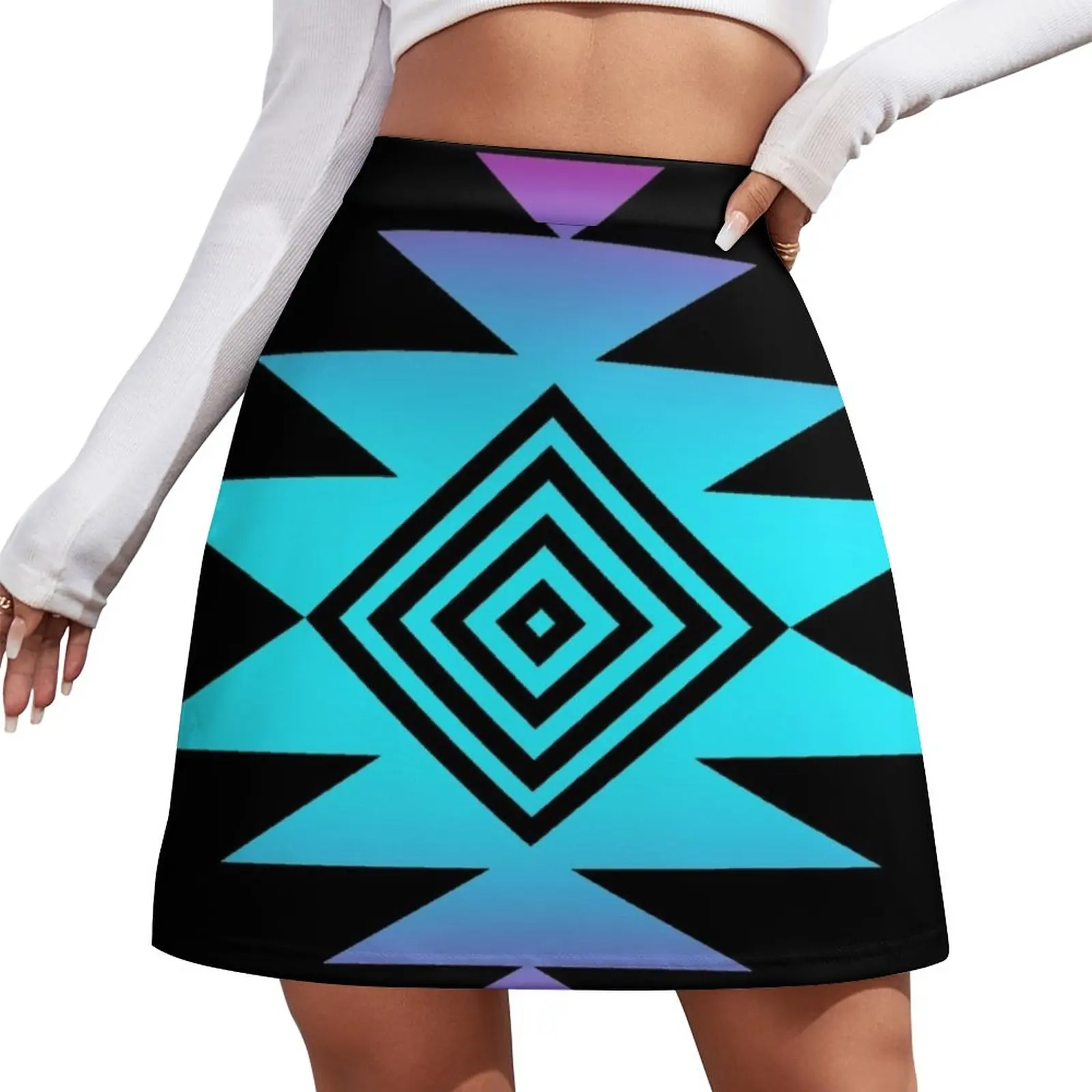 

Tribal Design Mini Skirt mini skirt mini denim skirt luxury designer clothing women