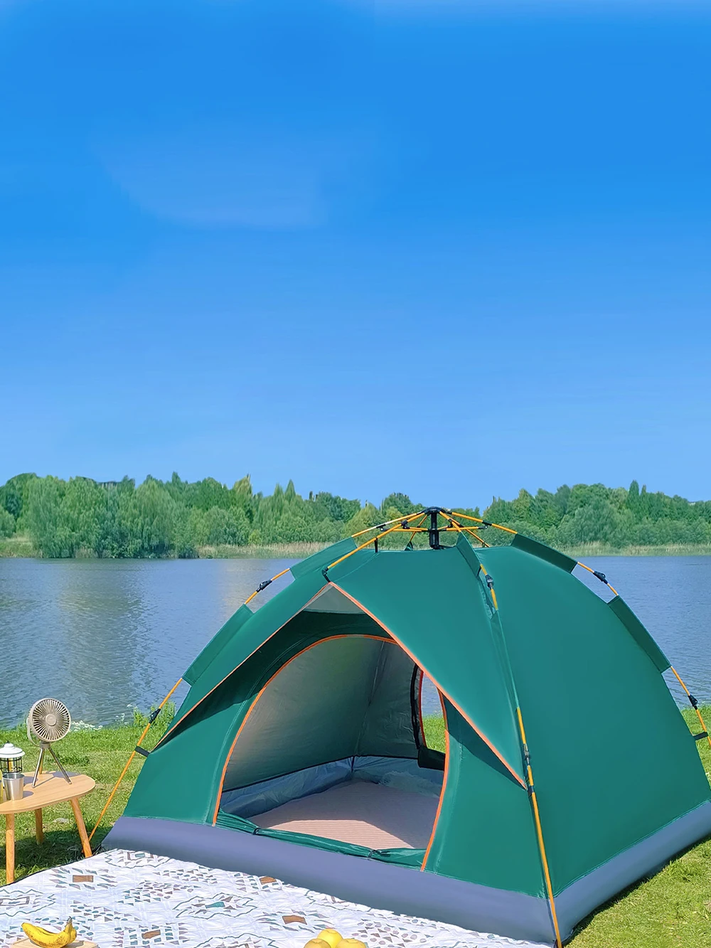 

Уличная палатка для кемпинга, полностью автоматическая, быстро открывающаяся, водонепроницаемая, солнцезащитная, с защитой от комаров, портативная палатка для кемпинга