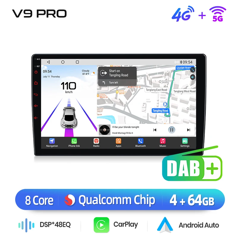 Junsun Android Auto autoradio voor Toyota Aygo Peugeot 108 Citroen C1 2014~2021 Multimedia draadloze CarPlay SWC GPS Navi 360 graden camera
