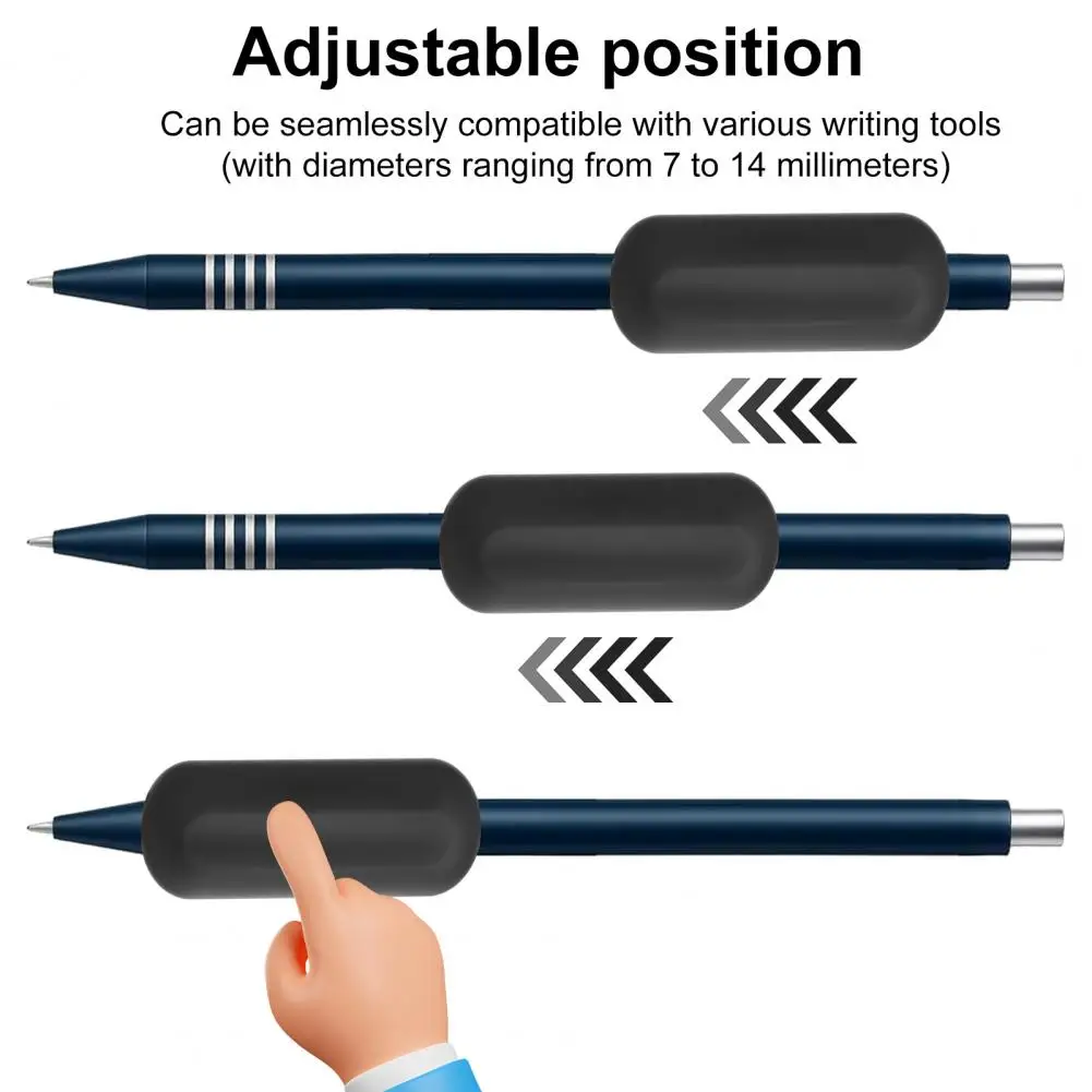 

Round Head Calligraphy Pen Unique Thread Design Calligraphy Pen Corrector with Easy-to-clean Silicone Grip Painting Tool for Dip