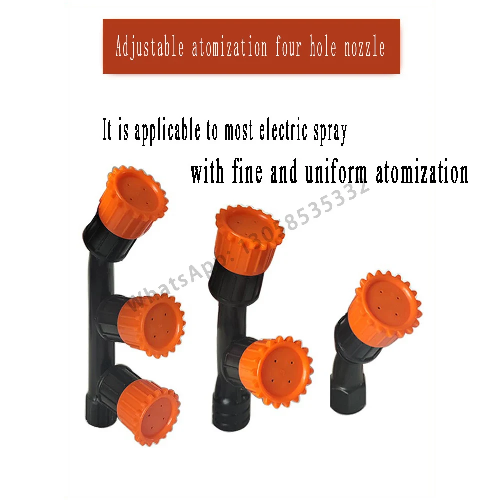 Agricultural  Atomizing Sprayer Nozzle Single/Double/Three Nozzle Head Garden Lawn Irrigation Pesticide Spraying Sprinkler