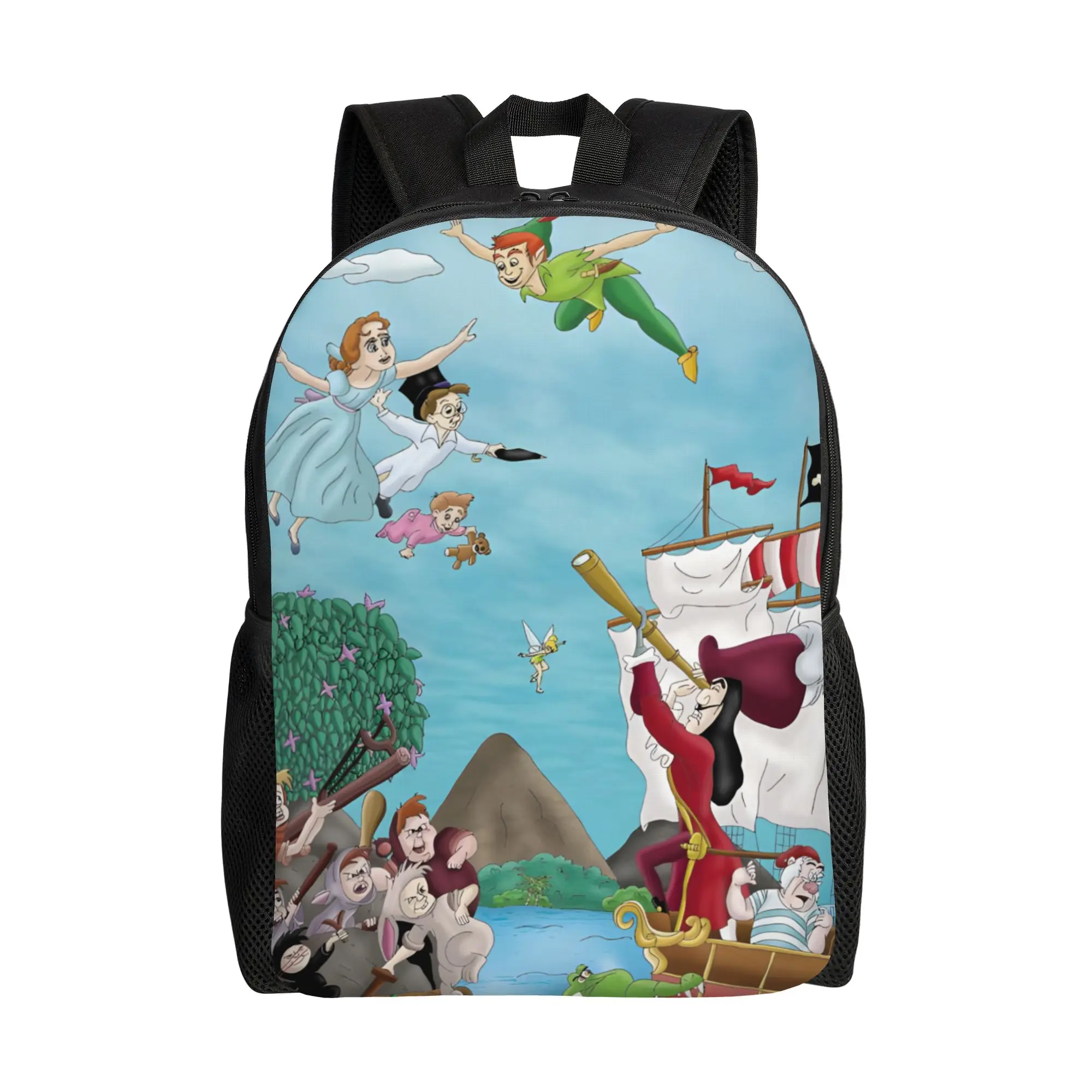 

1 шт. Новый школьный рюкзак Disney с изображением Питера Пэна против пиратов, винтажный дизайн