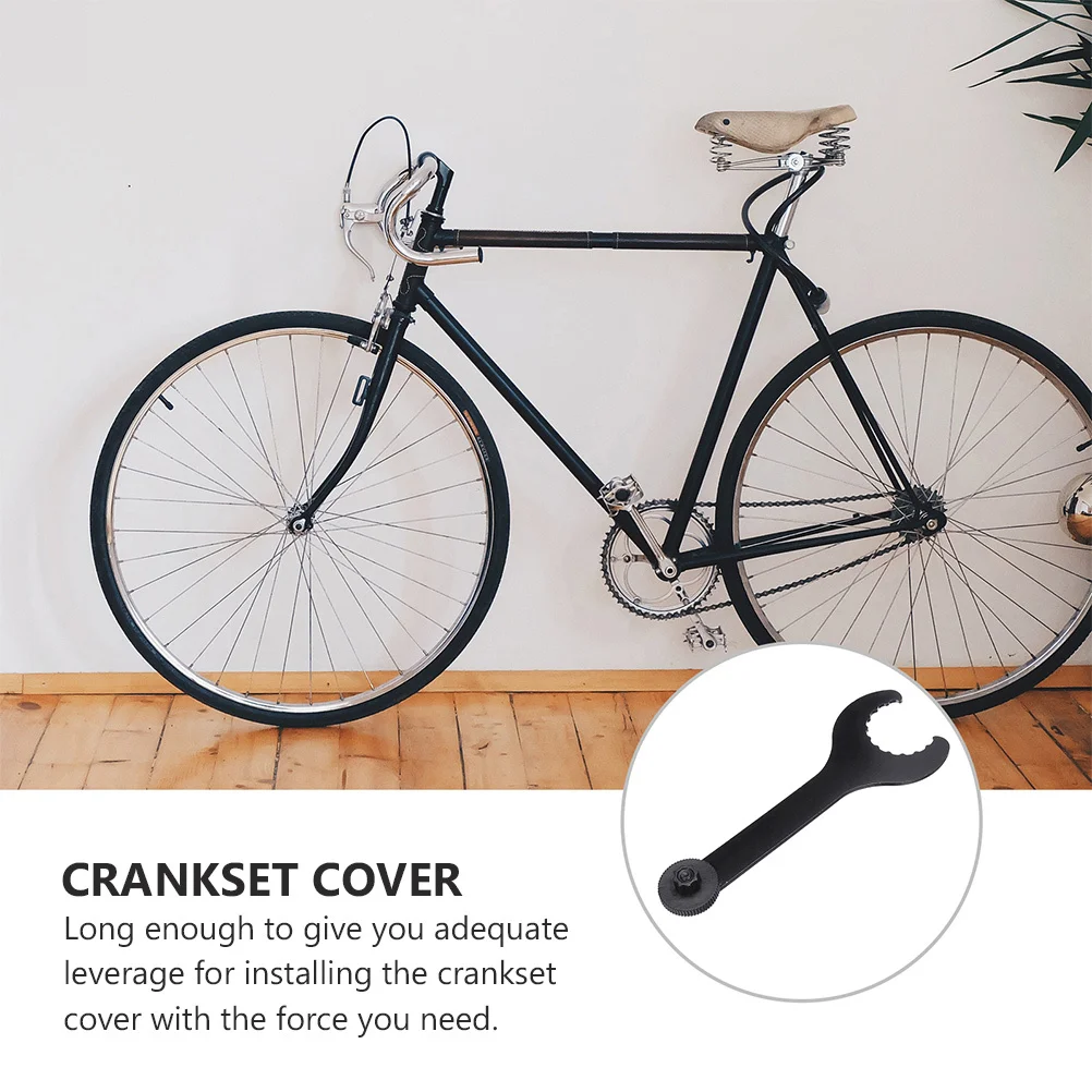 

Center Axle Disassembly Crankset Removal Repair Tool Carbon Steel Mountain Bike Crankset Installation Tool Shaft Spoke Wrench