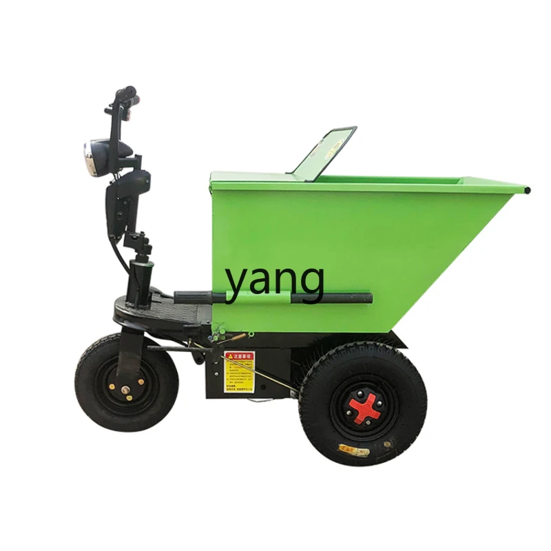 

Yjq Construction Site Electric Hand Push Ash Bucket Three-Wheel Tilting Tool Car Handling Pull Manure Feeding Turnover Trolley