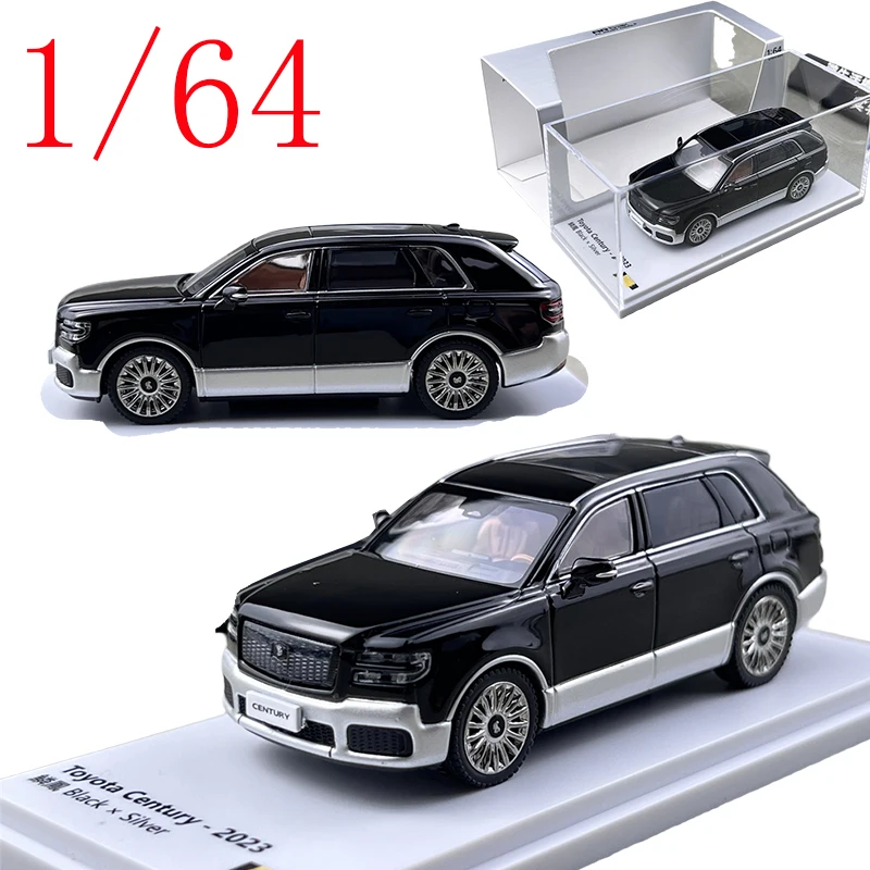 

AR BOX, литой под давлением масштаб 1/64, модель бизнес-автомобиля Toyota Century, сплав, модель внедорожного автомобиля Toyota Century, статическая коллекция, орнамент