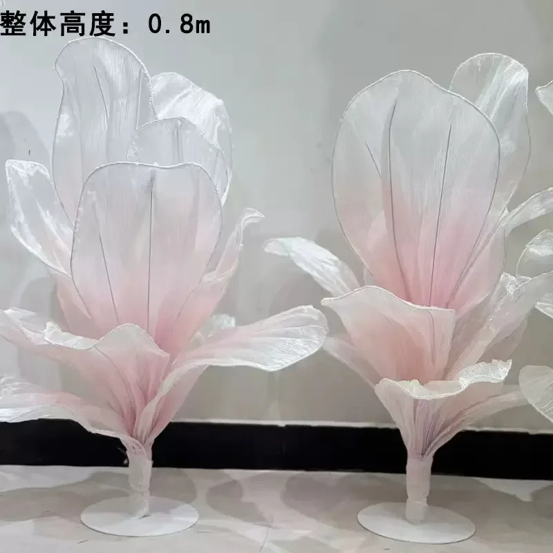 Handmade Chenille Yarn Flower Table Decoration Creative DIY Craft Art Modeling Prop for Window Display Home Ornament Gift DIY