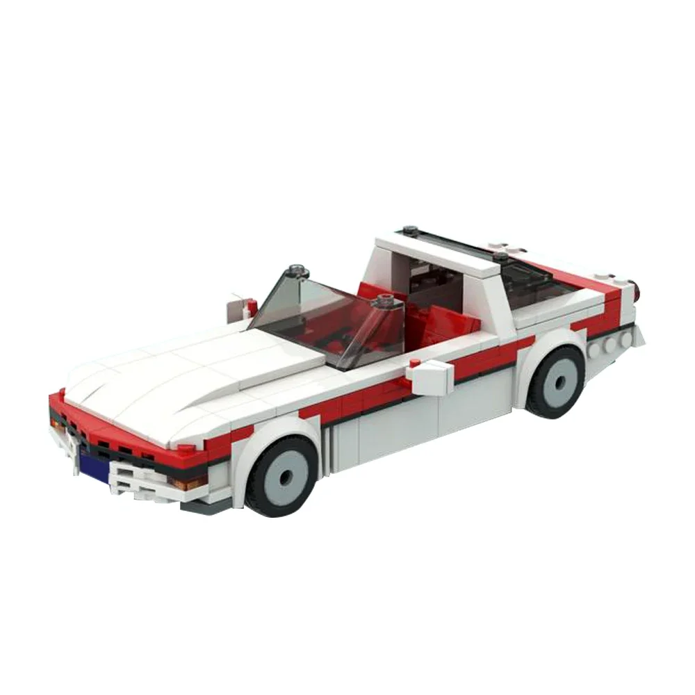 Gobricks MOC The A-Team Chevrolet Corvette C4 Car Model Bricks Speed Champions Car DIY Assembly Building Block Toys For Gifts