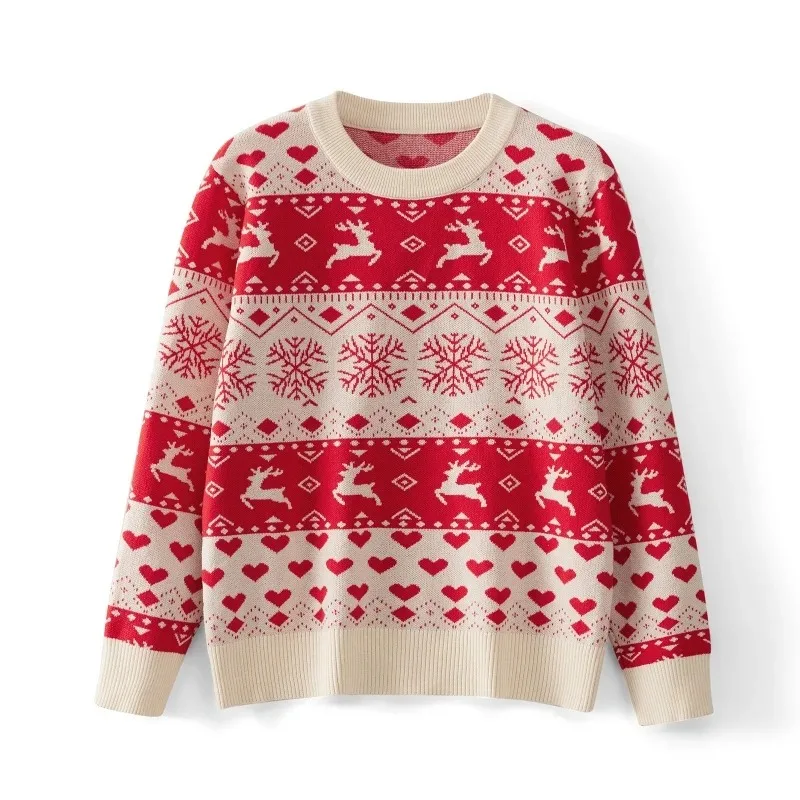 الأسرة مجموعة عيد الميلاد بأكمام طويلة تي شيرت ثلج ثلاثية الأبعاد مطبوعة جولة الرقبة طويلة الأكمام البلوز سترة محبوك أعلى الزي الطرف