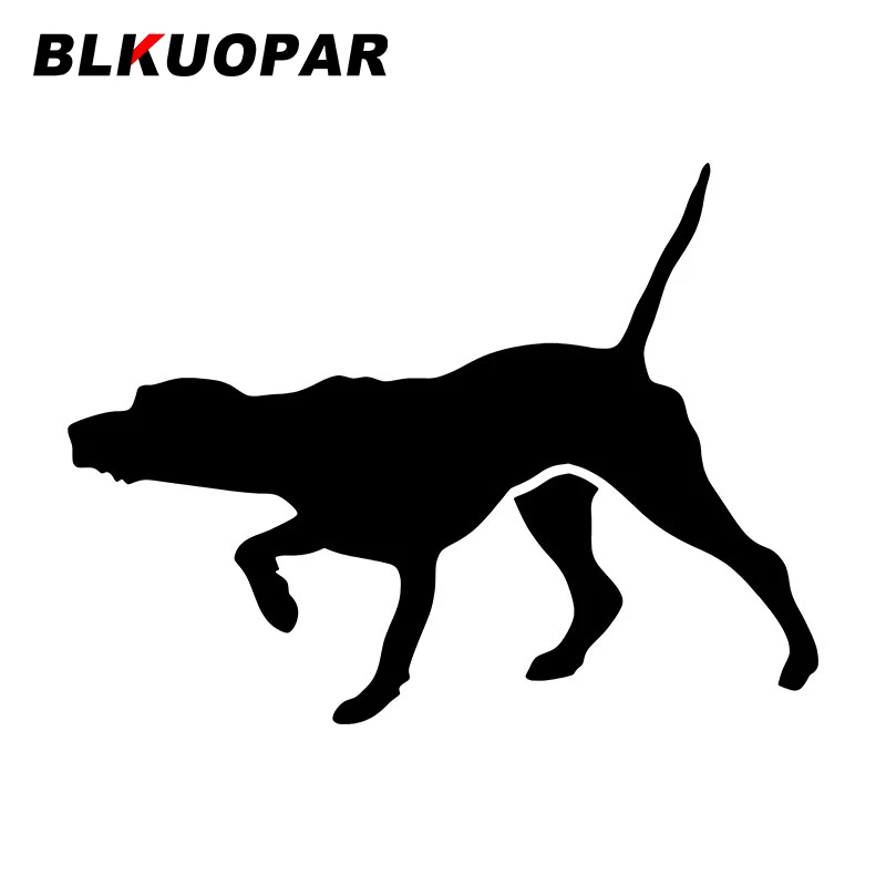 BLKUOPAR Pointer Dog Car Stickers Animal Vinyl Decals Personality Silhouette Occlusion Scratch Windows Surfboard DoorProtector