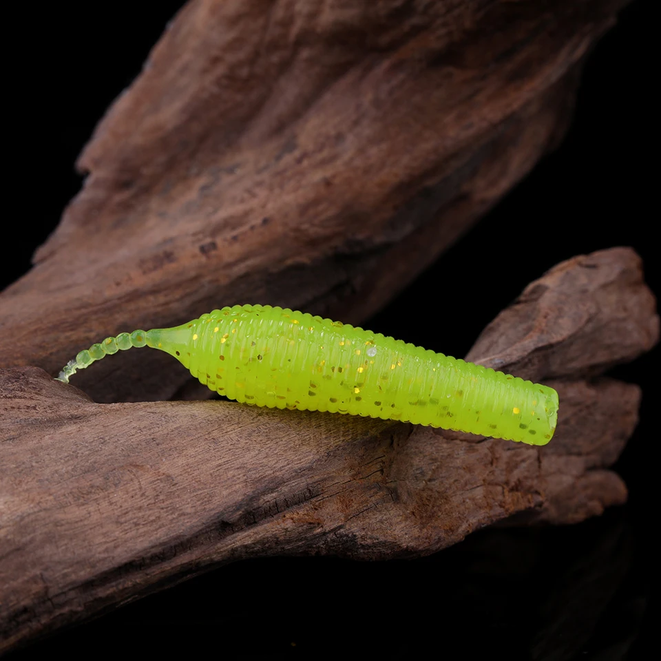 WALK FISH 6PCS 55mm 2.6g Floating Soft Fishing Lures TPR Needle Tail Worm Bait Wobblers Shrimp Artificial Pike Bass Tackle