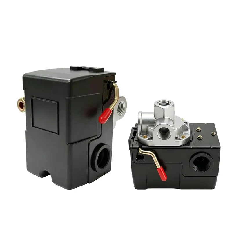 SYW-Air Compressor Pressure Switch Control Valve,135-175 PSI 4-Port 20 Amp,110-120V,Replacement Kit