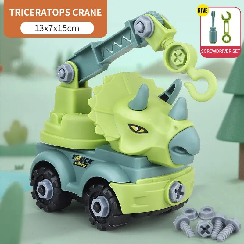 Transport Vehicles Excavators Dinosaurs Construction Toys Detachable And Self Loading Exercise Childrens Hands On Abilities