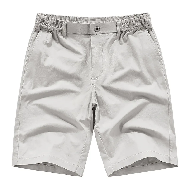 

2025 New Men's Shorts Versatile Casual Lightweight Solid Color Loose 5Point Pants, Beach Shorts Mid-Length Trousers for Men
