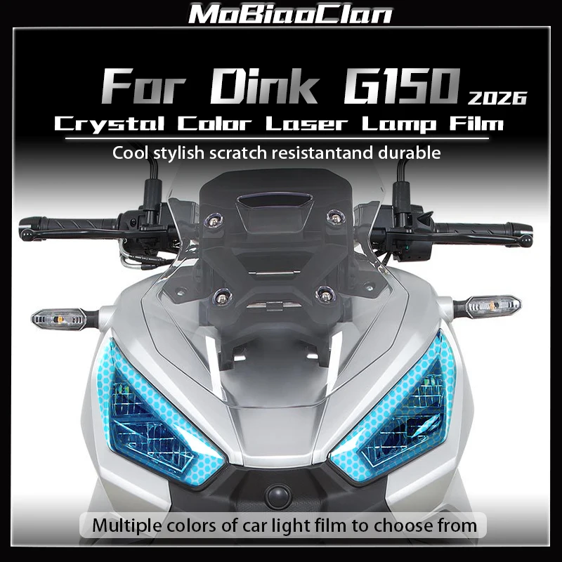 

For KYMCO Dink G150 dink g 150 2026 Motorcycle Honeycomb Laser Headlight Film Taillight Protection Film Accessories