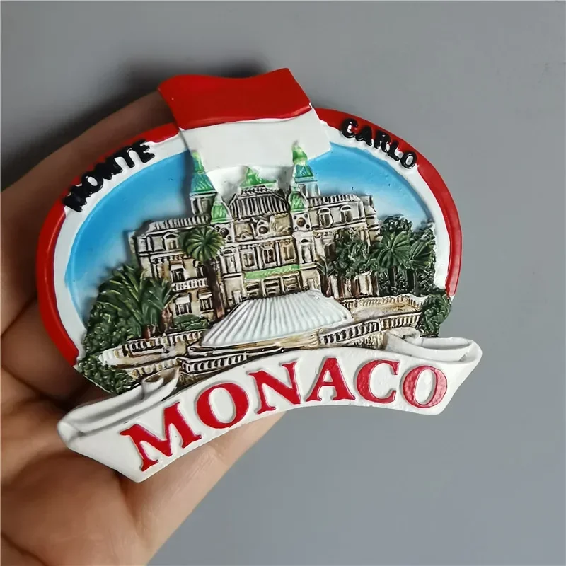Fridge Magnets Monaco Croatia Sweden  Nepal Germany France Spain Kuwait World Tourist Souvenir collection refrigerator stickers view 2