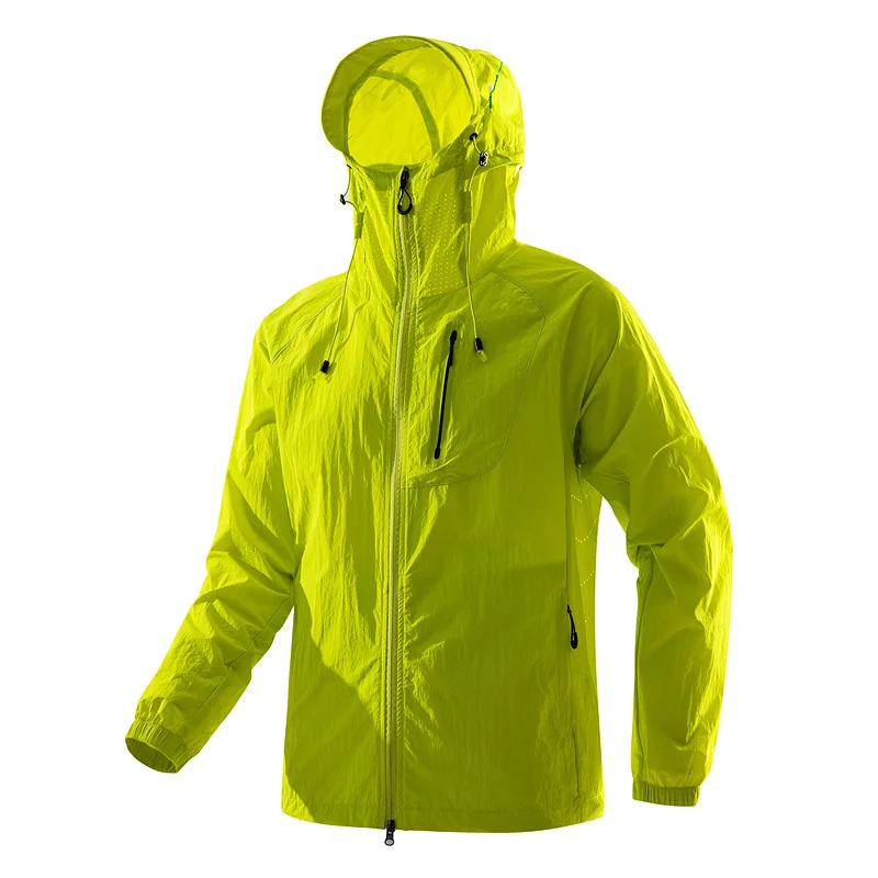 

Summer Lightweight Breathable Sports Coat Unisex Hooded Skin Coat Female Jacket Male Fishing Wear Outdoor Sun Protection Clothes