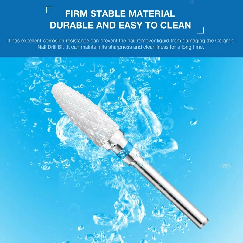 1pcs Ceramic Milling Cutter Nail Drill Bits Electric Manicure Drills Pedicure Mill Bits Machine Files Nail Art Accessories Tool gallery 3