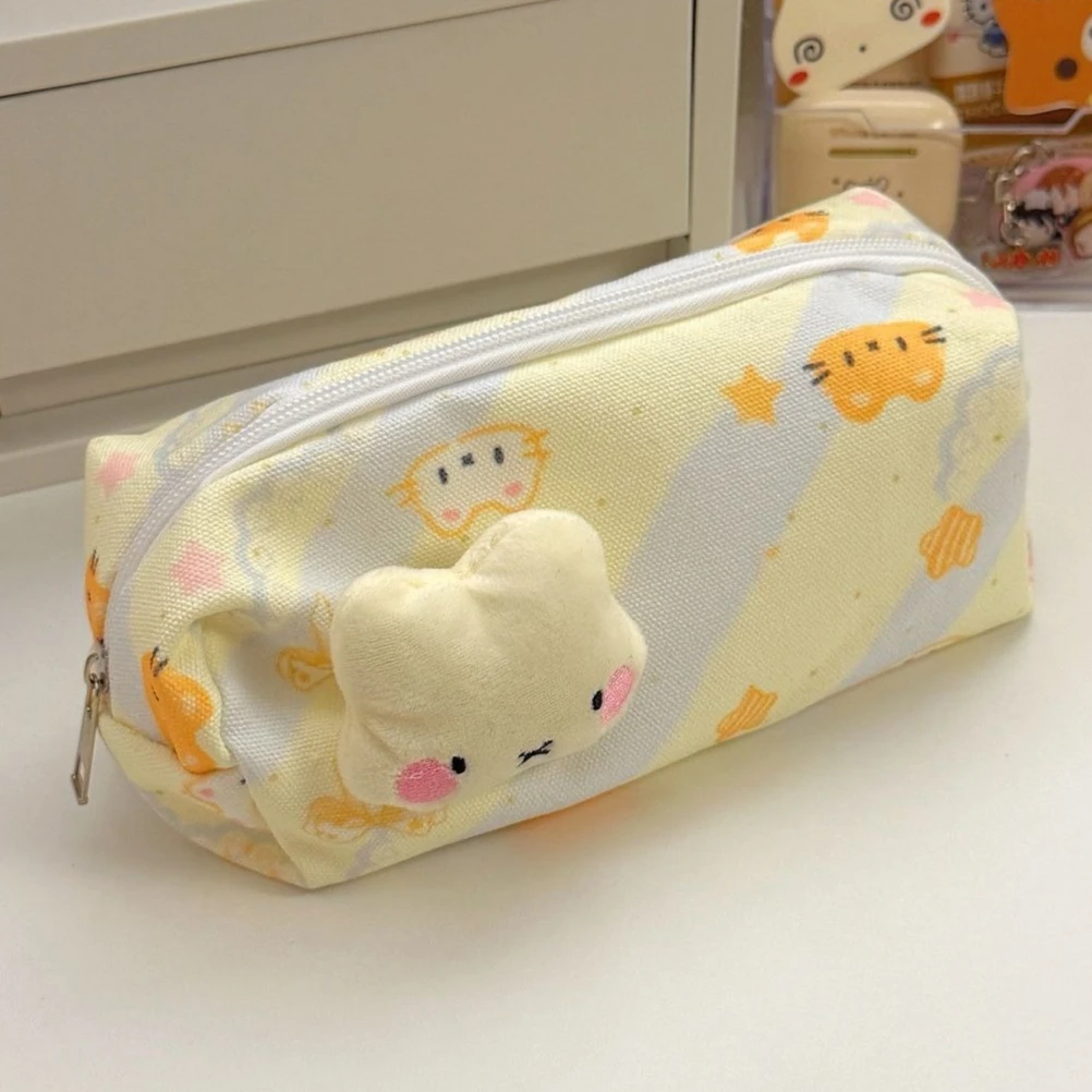 

Cute Cartoon Large-capacity Pencil Case Kawaii Cat Storage Bag Student Stationery School Supplies Back To School Cute Bag