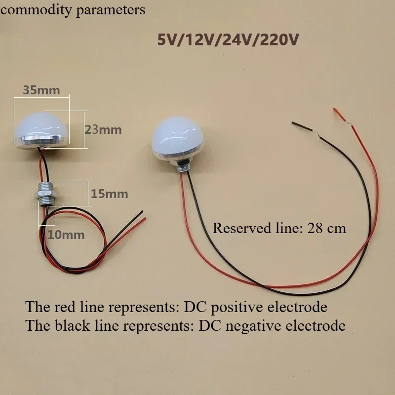 1pcs Mini DC12V 24V 3W Led Bulb 5V Crystal Ceiling Lamp LED Glow Ball Night Lights Advertising Decorative Signboard Lamp 220V