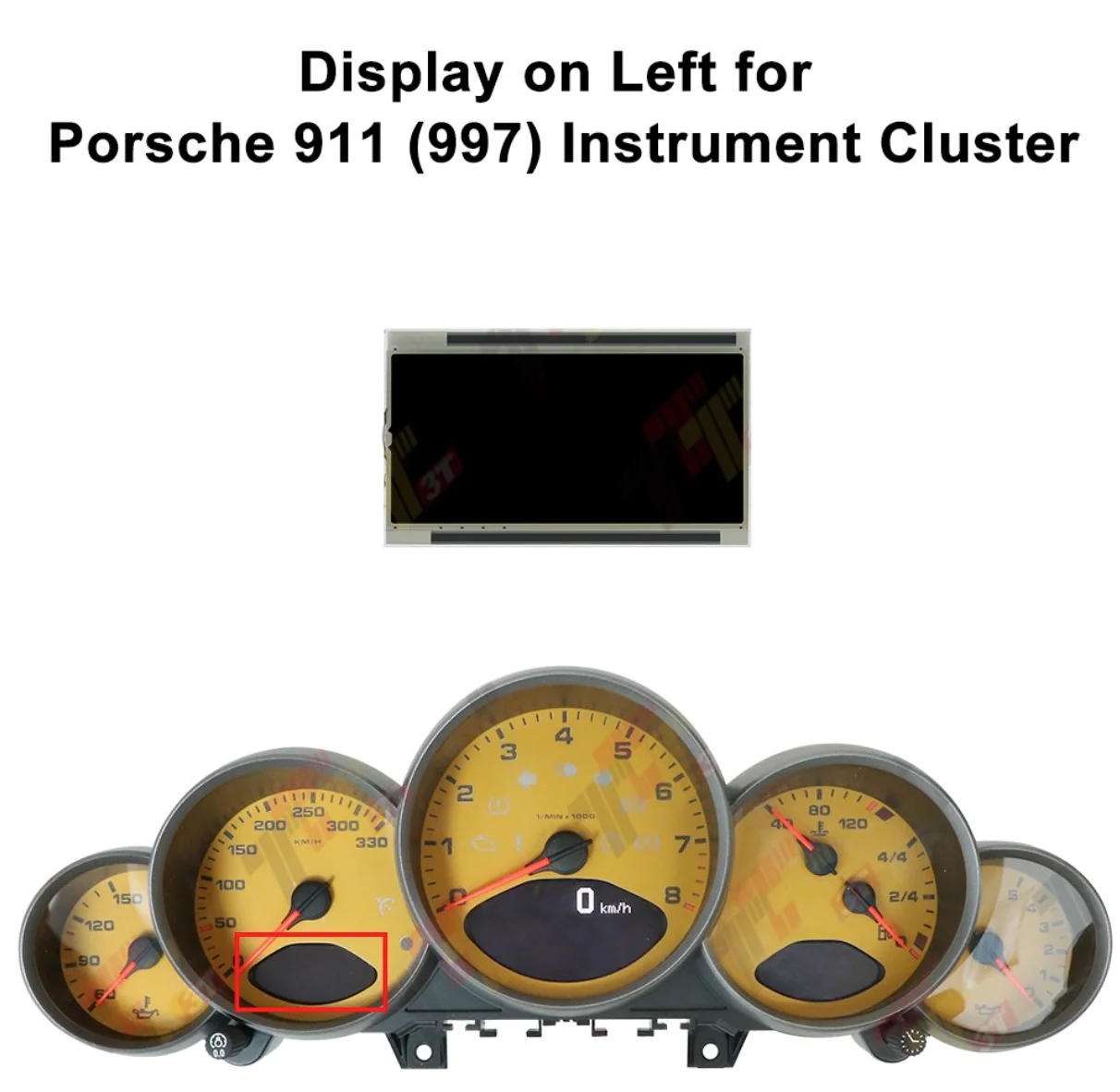 Armaturenbrett-LCD-Display für Porsche 911 997 Carrera/GT2/GT3/Turbo/Targa, 987 Cayman, Boxster Tachometer Instrumentencluster – Detail 5