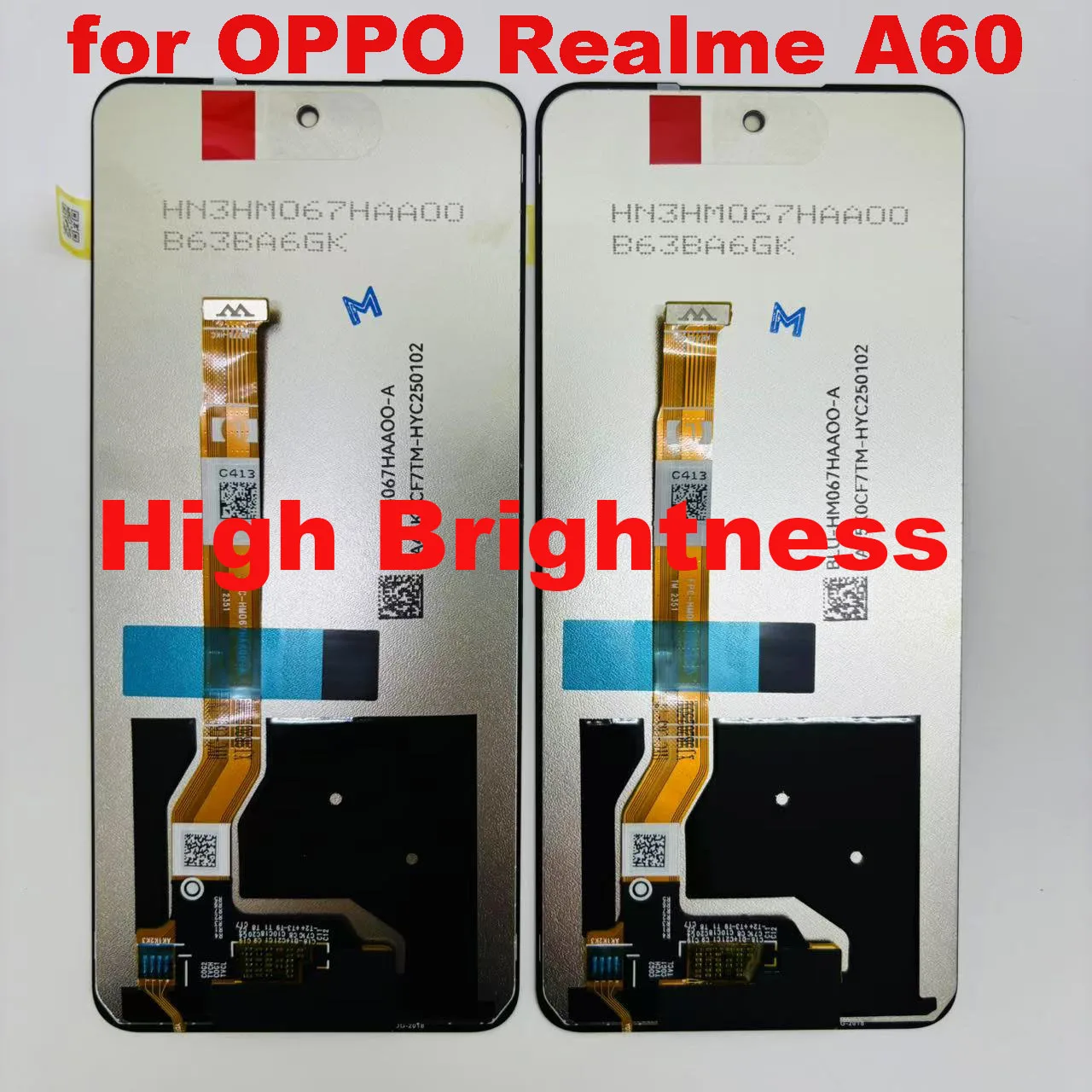 6.67''Original For Oppo Realme C65 4G/5G LCD RMX3910 Display Touch Screen Digitizer Assembly Realme C65 Display Frame