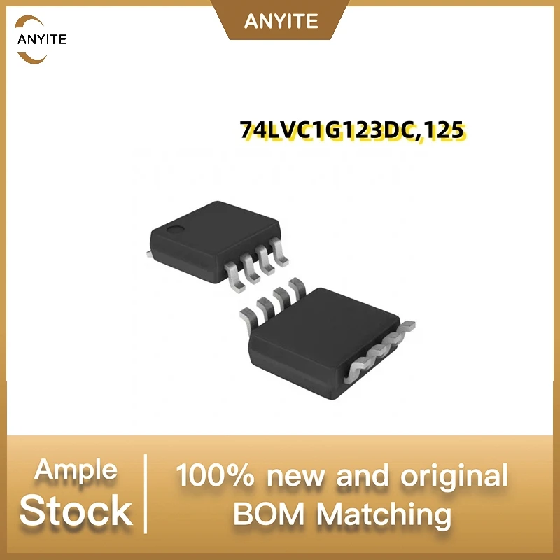 

НОВЫЙ 20 шт./лот 74LVC1G123DC, 125 74LVC1G VSSOP-8-0,5 мм