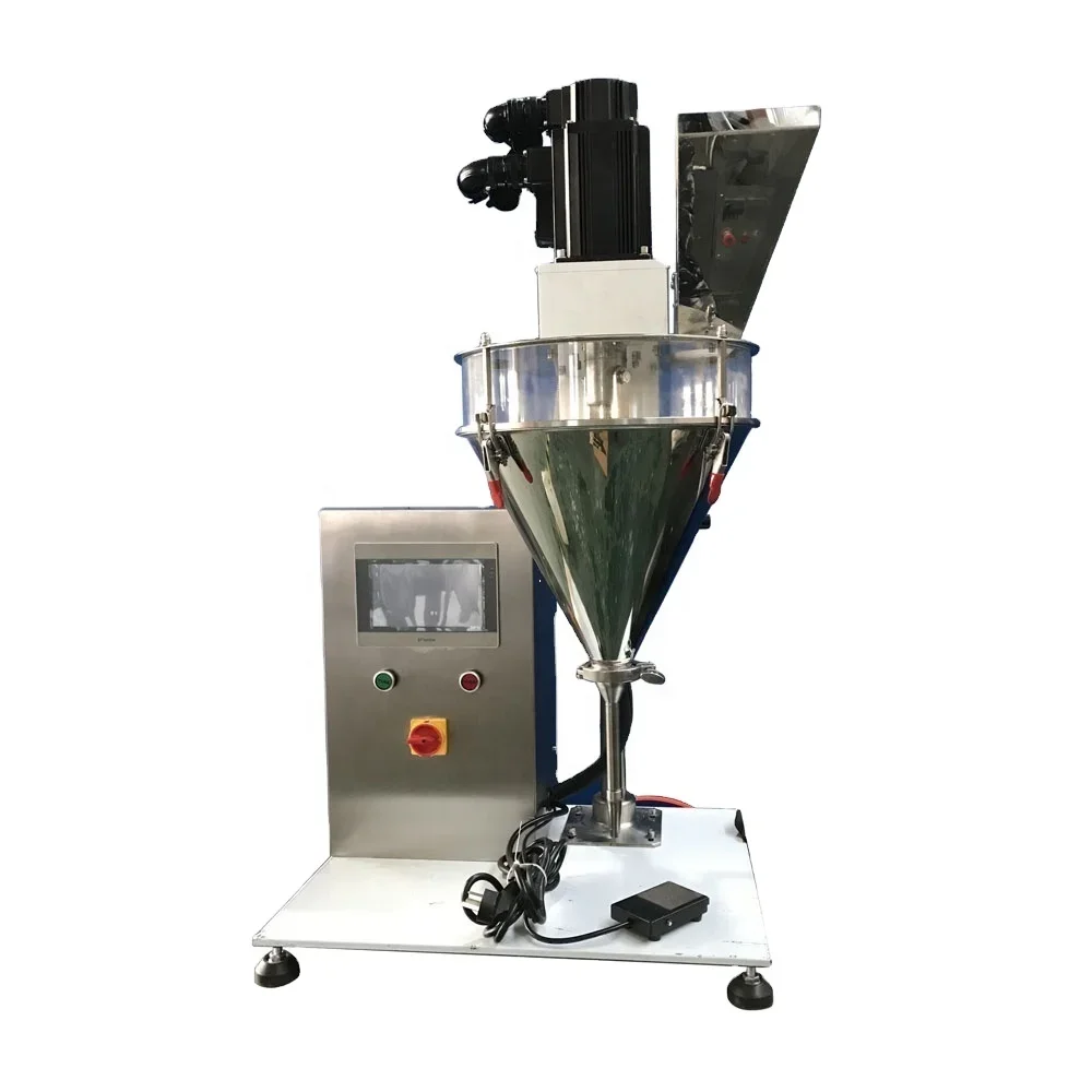 

10g 30g Tabletop Small Dose Screw Semi Automatic Powder Filling Machines with Auger Filler