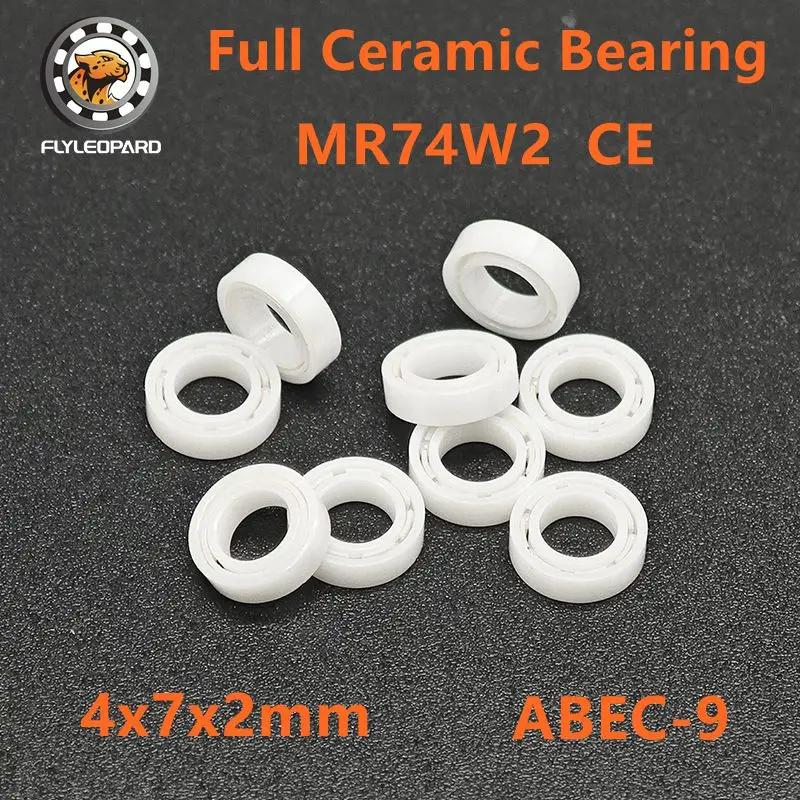 

5PCS MR74W2CE 4x7x2 mm Full Ceramic Bearing ABEC-9 MR74 Full Ceramic ZrO2 Ball Bearing for Dental Implant Tools