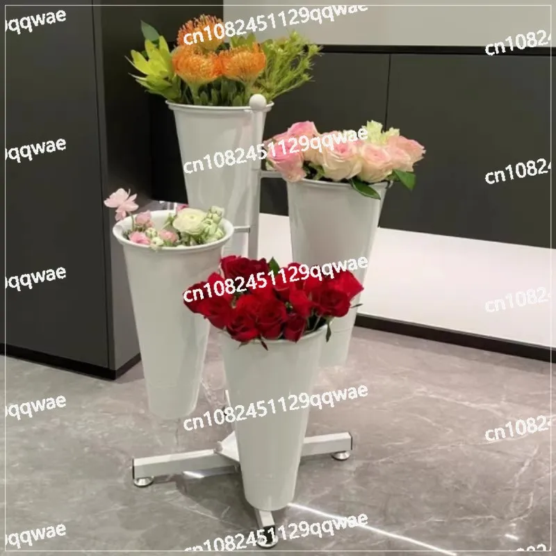 Flower display stand Multi-layer flower shop  Iron flower bucket   shop Wedding