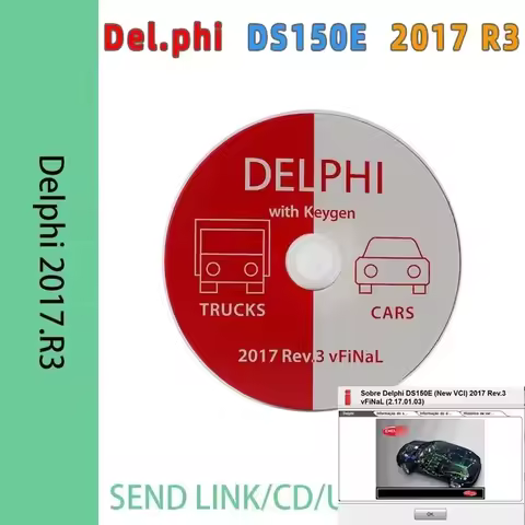 Delphis 2017 R3 with Keygen Delphi DS150E diagnostic tool software for cars and trucks obd scanner 2017r3