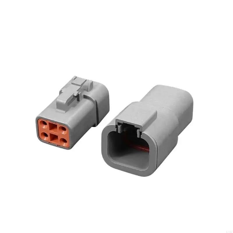 Automotive Wiring Housing 4 Pin Moisture Guard Shell for Lighting Circuit Repair with Guided Fit and Lock Clip K1KF