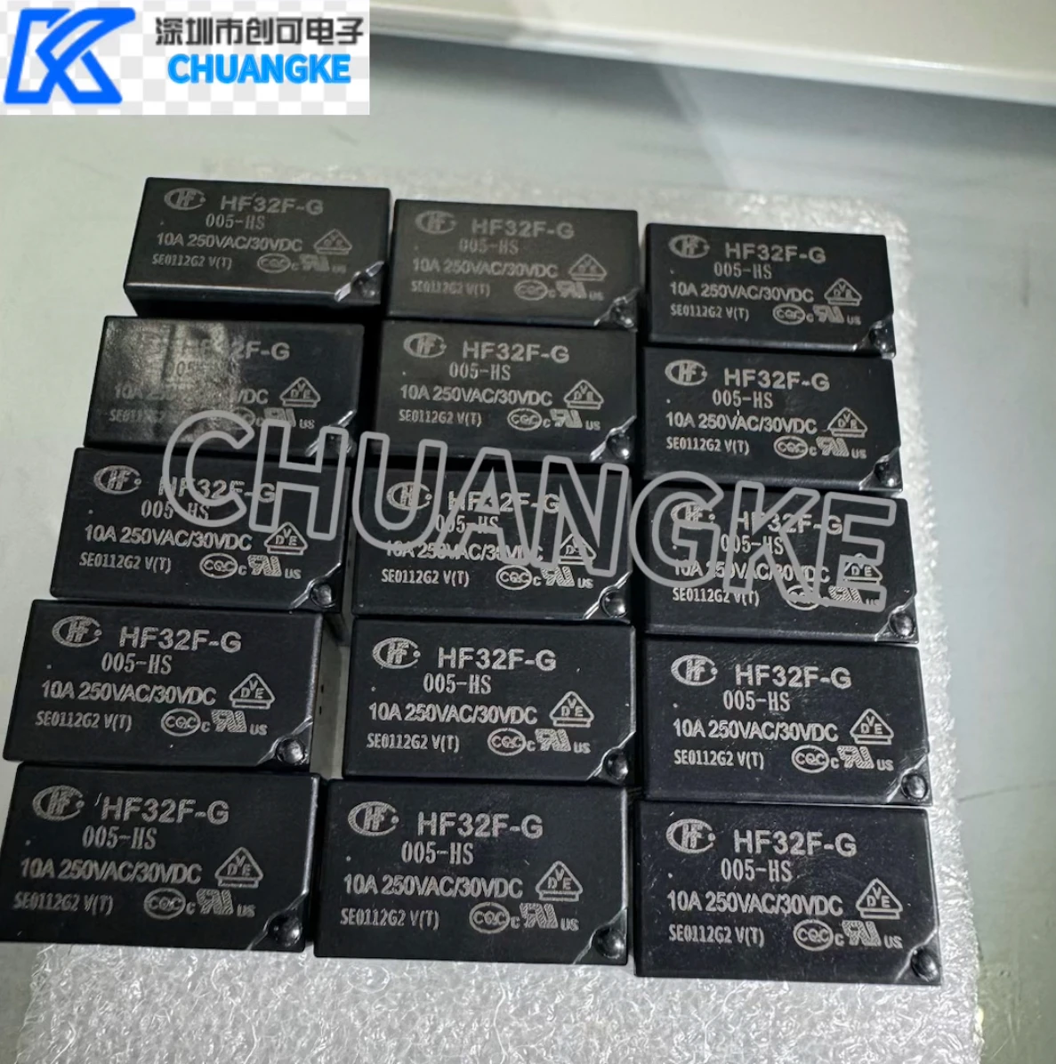 15pcs HF32F-G-005-HS DIP NEW