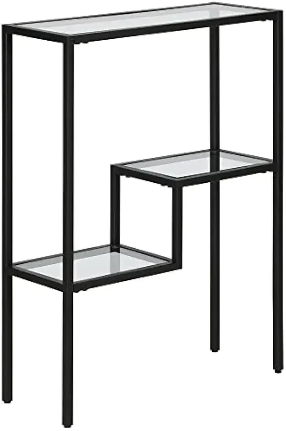 

22" Wide Rectangular Console Table in Blackened Bronze, Entryway Table, Accent Table for Living Room, Hallway