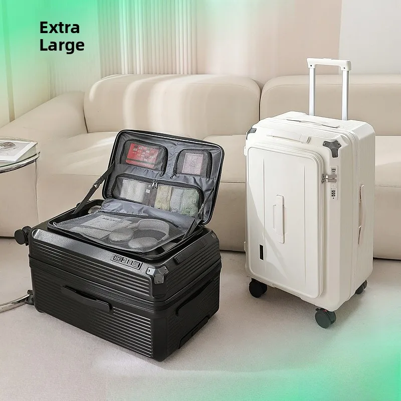 Nueva maleta extra grande expandible con apertura frontal 36 Bolsa de viaje ex con material Lo ABS+PC para teléfono móvil ket y C...