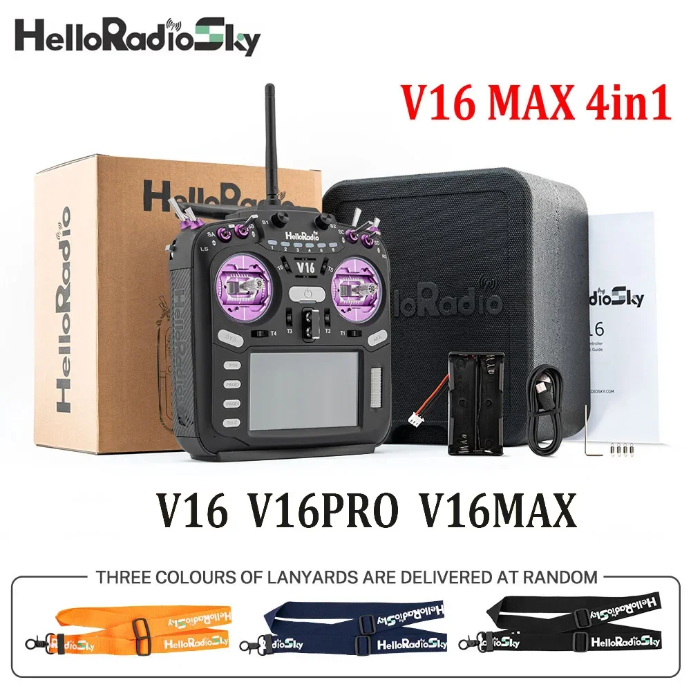 HelloRadio V16 PRO MAX ELRS 4in1 Zender 2.4GHz Linkshandig gaspedaal voor FPV Racing Drones Vliegtuigen Vliegtuigen RC Controller