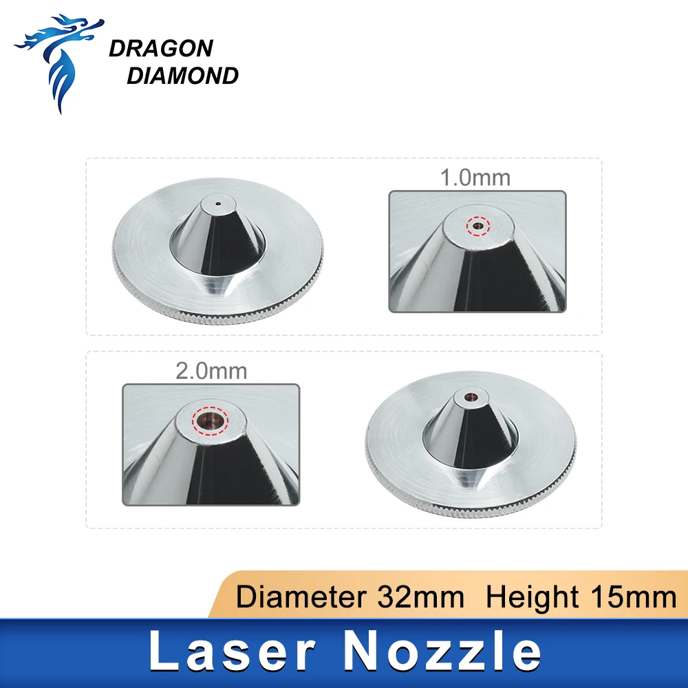 

Raytools Laser Nozzles Dia.32 H15 Single Double Layer Chrome-Plated Caliber 0.8-5.0mm Universal Suit For Cutting Head