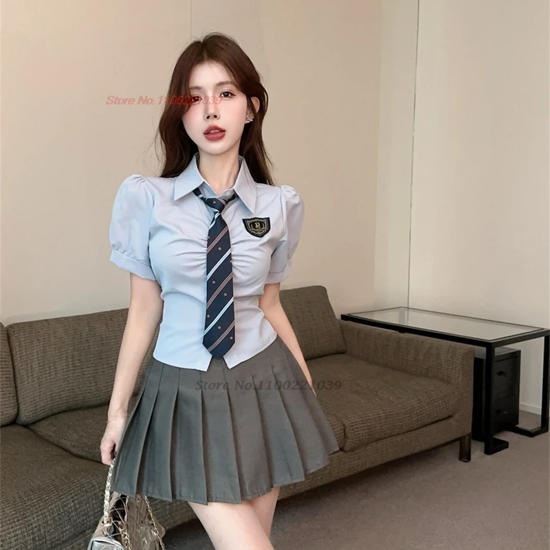 2024 uniformi scolastiche per ragazze dolce collage studente marinaio partito costume cosplay manica corta giapponese jk vestito ragazze gonna a pieghe