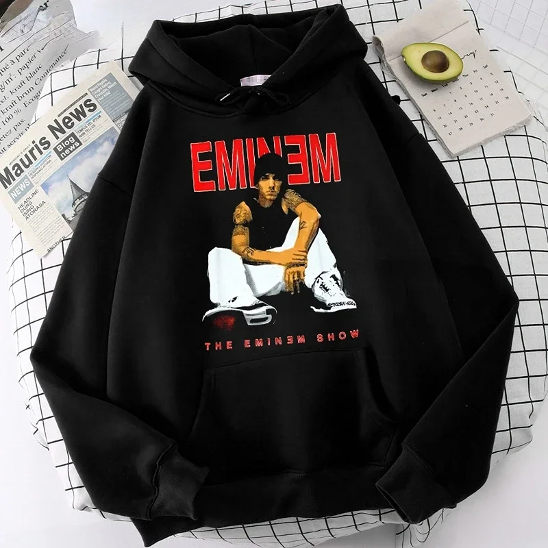 2022 Fashion Eminem Hoodie Men's Women's Unisex Tumblr  sweatshirt   Dress Oversize Loose Rapper Street Dress Men's